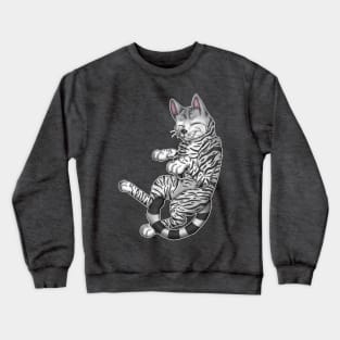 Silver Tabby Shorthair Crewneck Sweatshirt